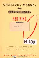 National Broach-National Broach Red Ring, SGC 18\" Grinding Machine Operations Manual Year 1955-Red Ring-SGC 18\"-01